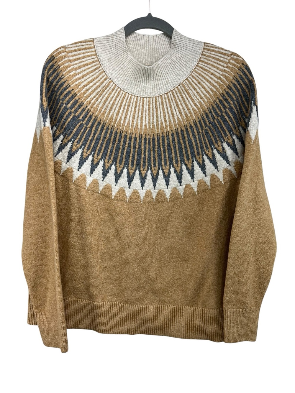 Loft Mock Neck Pullover Sweater Womens Large New